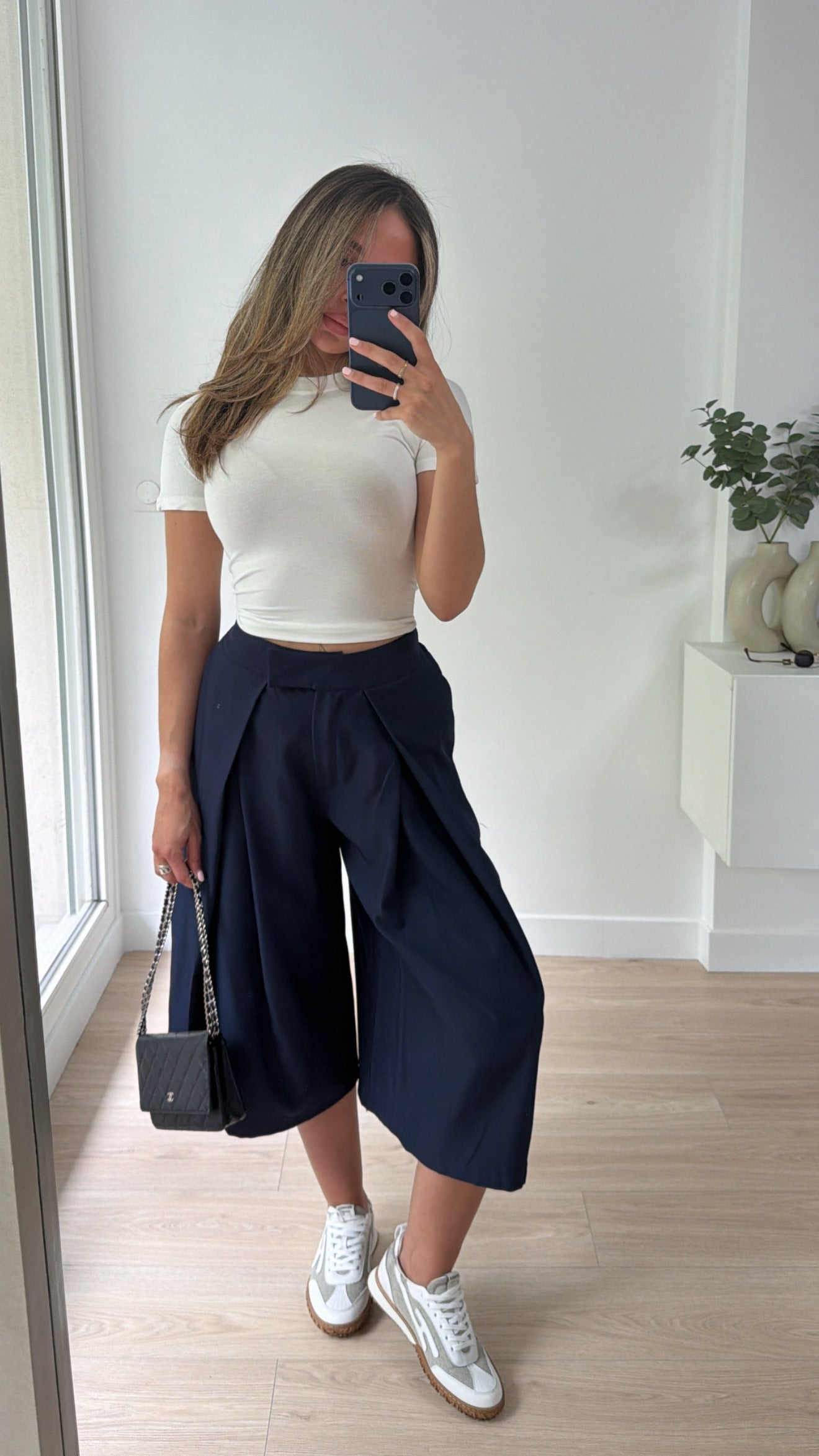 Pantalon bermuda vogue [ bleu marine ]