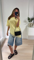 T-shirt dentelle [ jaune ]