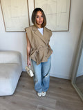 Trench sans manche [ camel ]