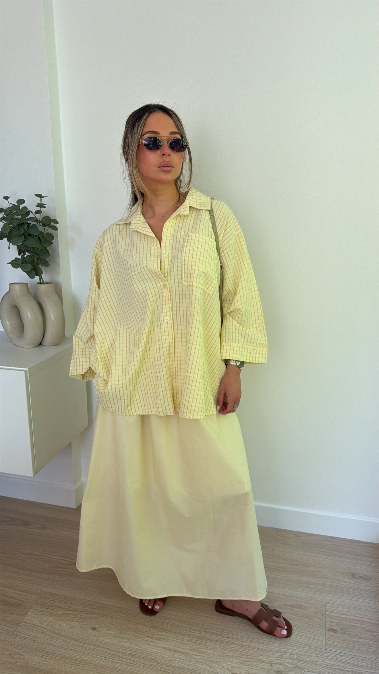 Chemise carreaux [ jaune ]