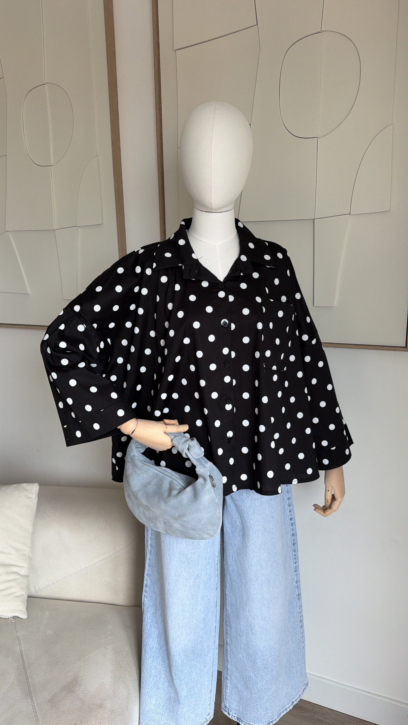 Chemise NAJE à pois [ noir]