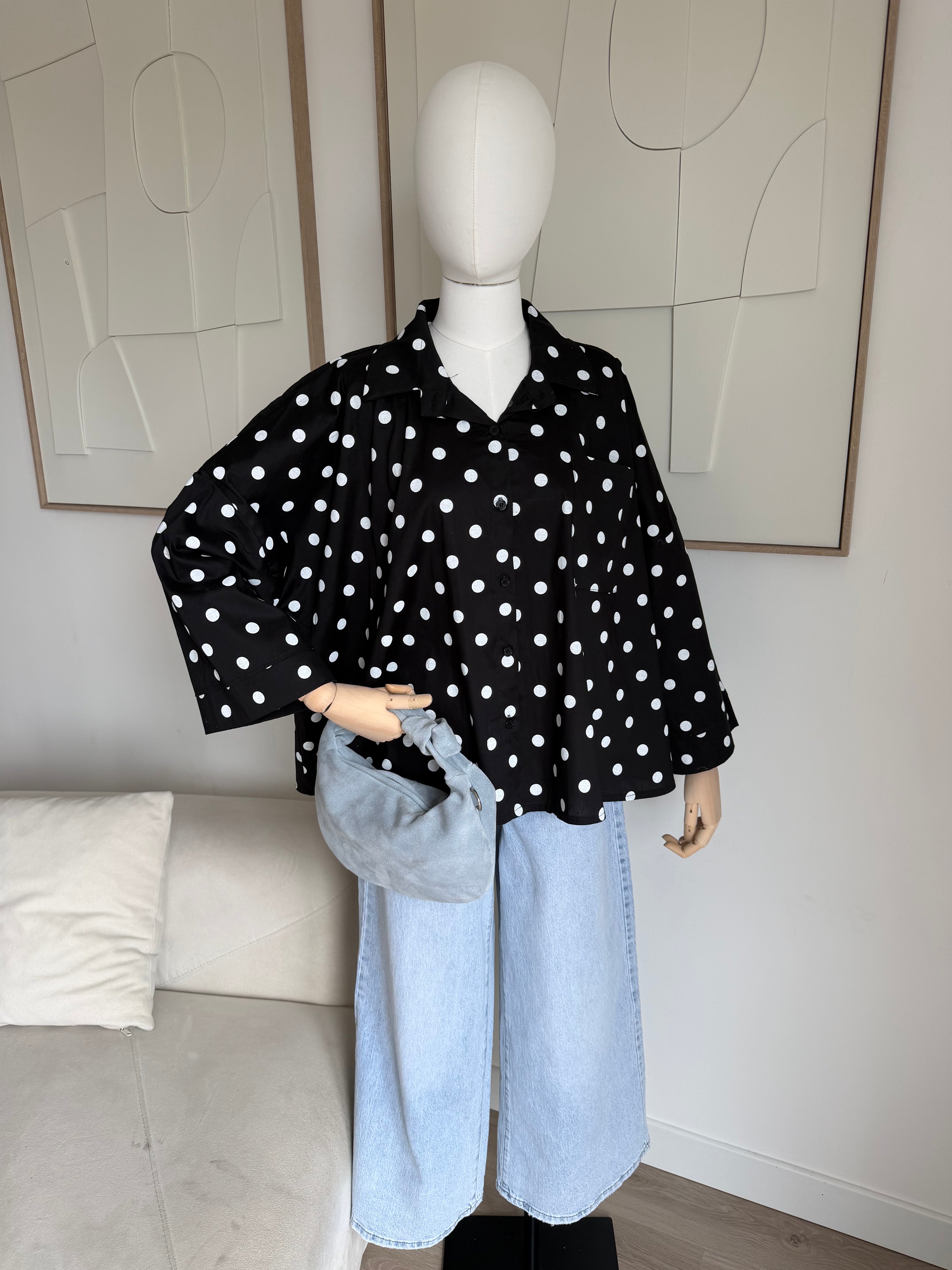 Chemise NAJE à pois [ noir]