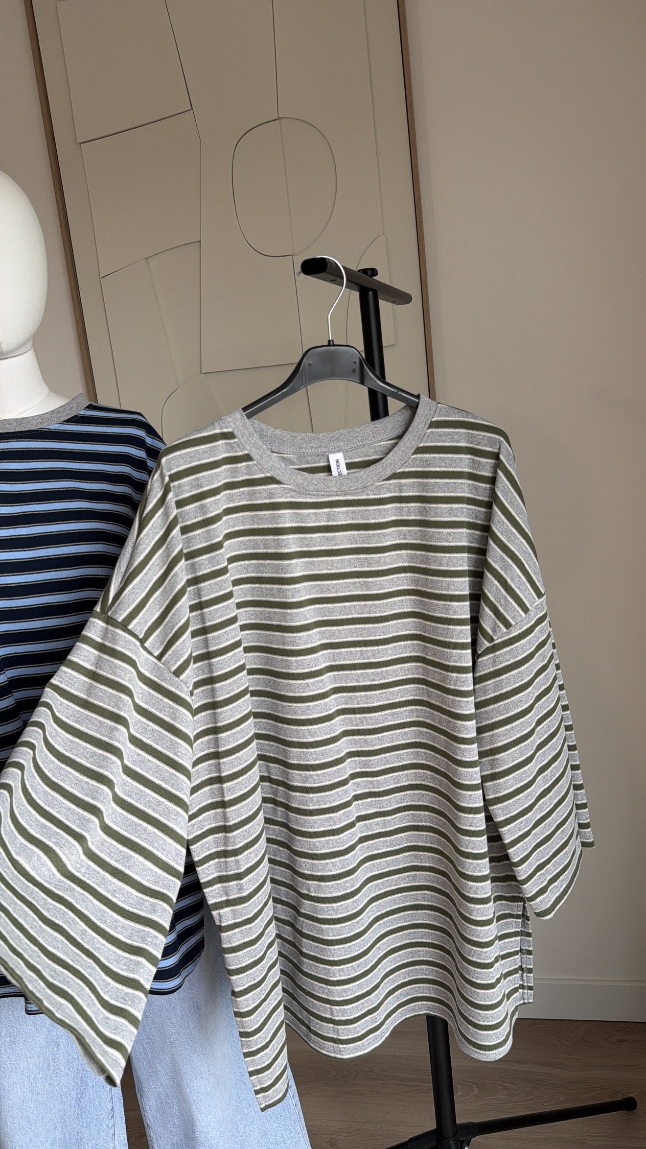 T-shirt Nelia rayure [ vert]