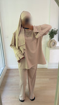 Ensemble burkini [ beige ]