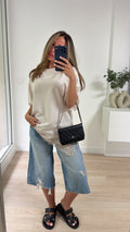 T-shirt dentelle [ beige ]