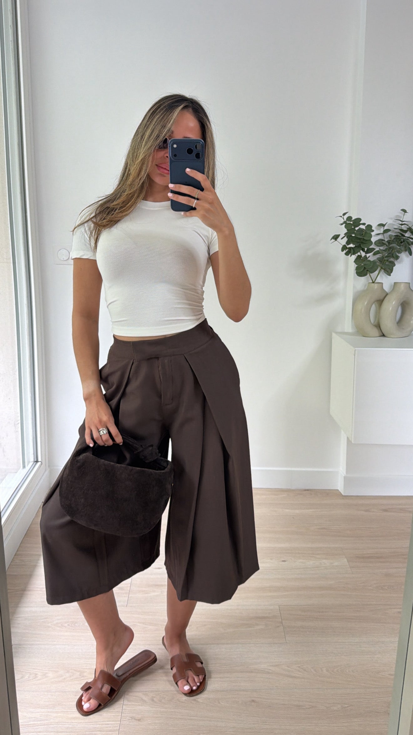Pantalon bermuda vogue [ marron ]