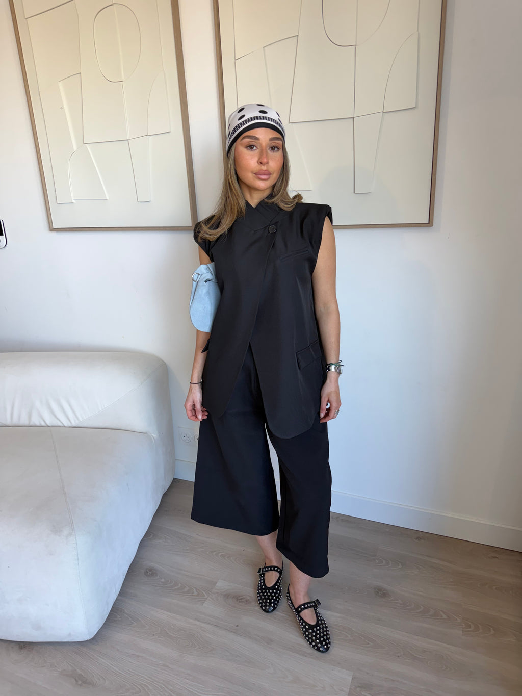 Blazer sans manche ASLAN [ noir ]
