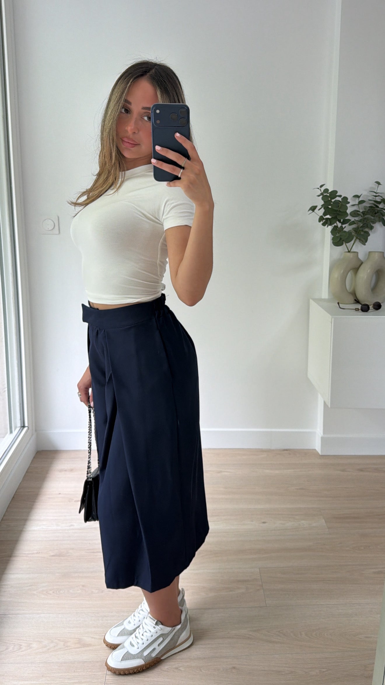 Pantalon bermuda vogue [ bleu marine ]