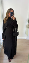 Robe dentelle ajustable [ noir ]