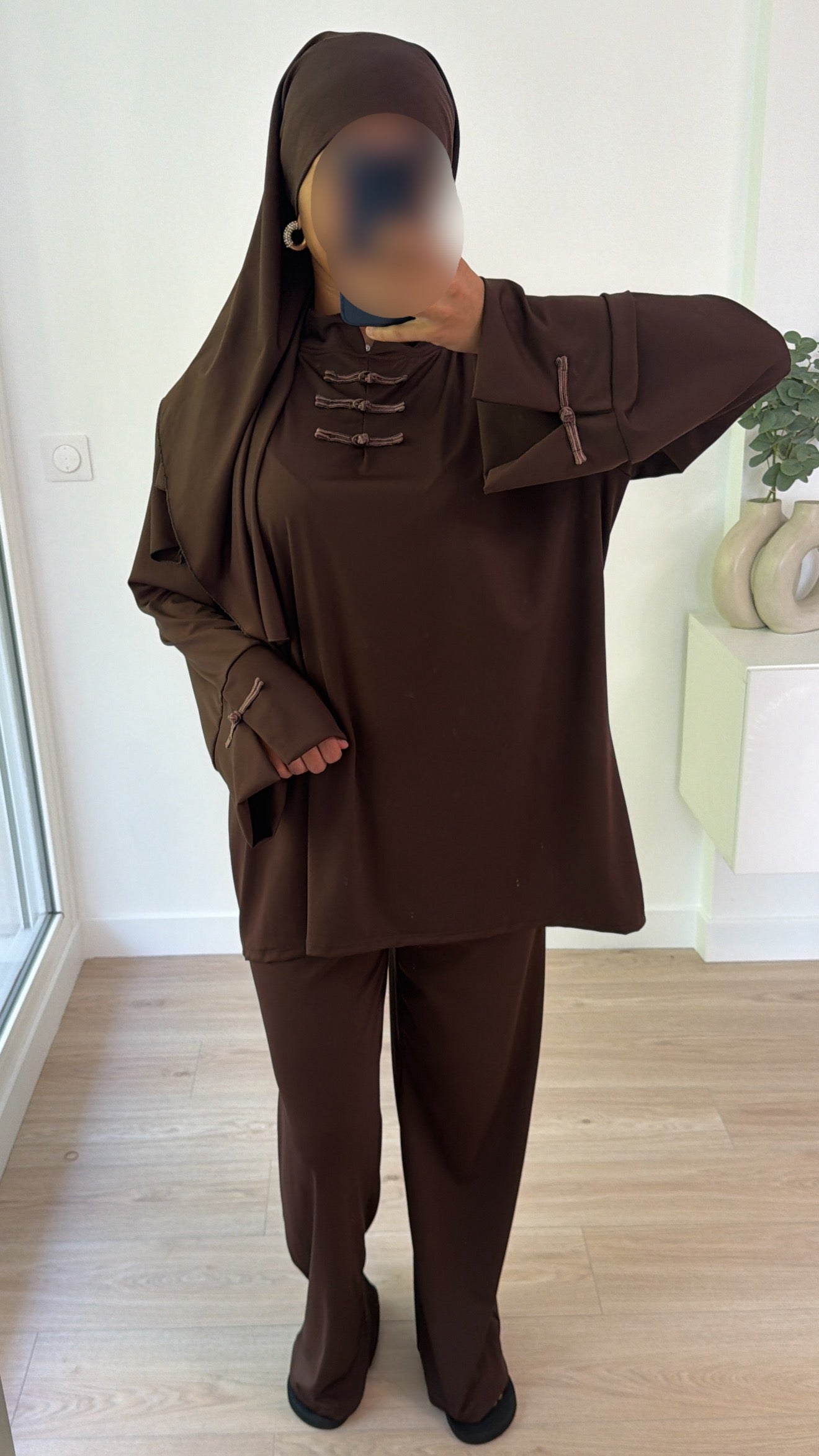 Ensemble burkini [ marron ]